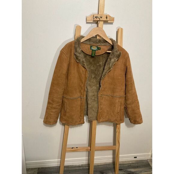 Cabela's Jackets & Blazers - Cabela’s Faux suede and shearling open front jacket size medium